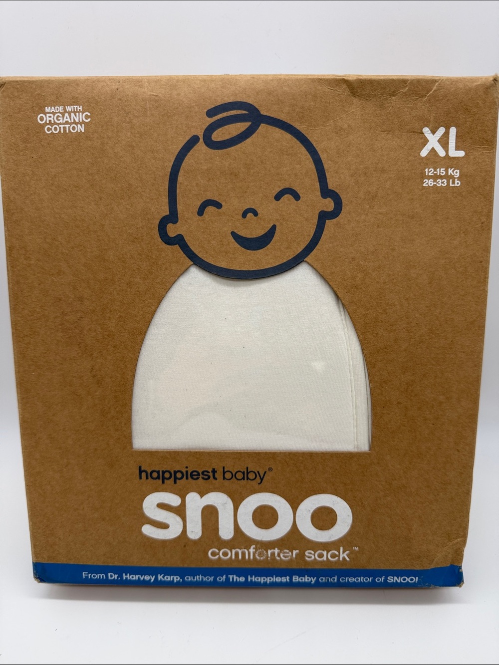 Happiest Baby SNOO SACK SLEEP Ivory Cream Size XL 26-33lbs